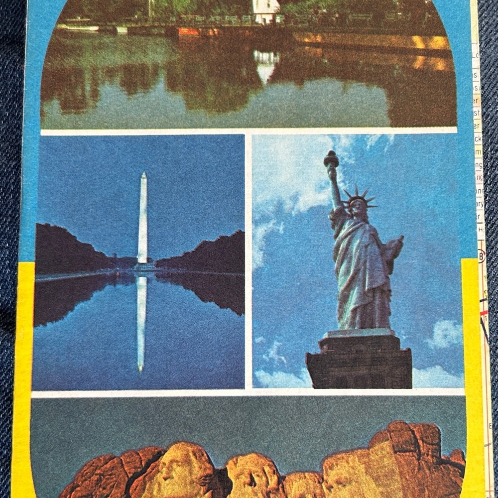 Vintage Sunoco Road Map of New York.
